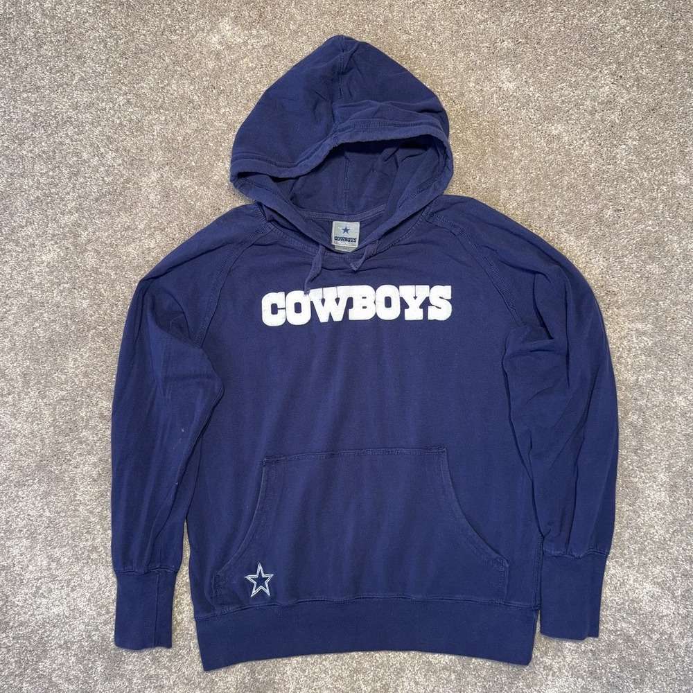 Cowboys Authentic Apparel Hoodie Women's L Blue Dallas Cowboys NFL Football